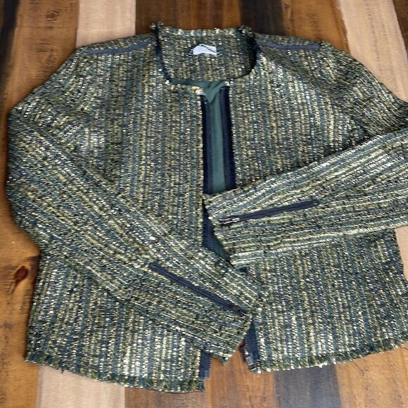 ECRU TWEED CROPPED JACKET - Picture 8 of 10